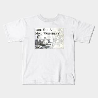 ADHD Advertising Poster | Vintage Ad | Are You a Mind Wanderer Kids T-Shirt